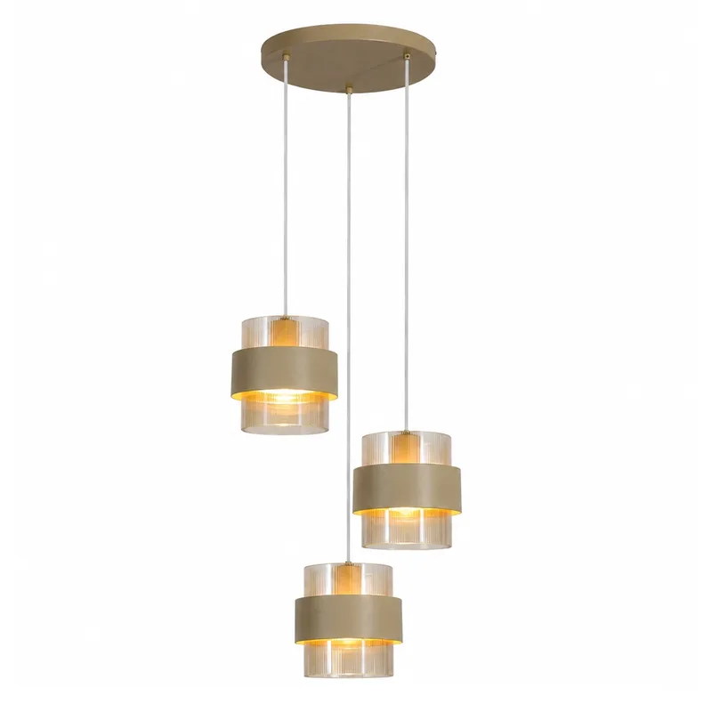 Hanglamp Royal 3 lichts Ø 42 cm beige fra Searchlight – produktbillede