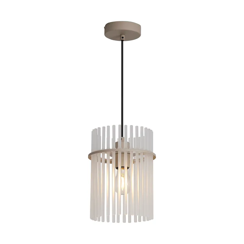 Hanglamp Swizzle Ø 20 cm beige von Searchlight – Produktfoto