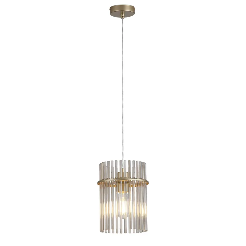 Hanglamp Swizzle Ø 20 cm mat goud de Searchlight – photo produit
