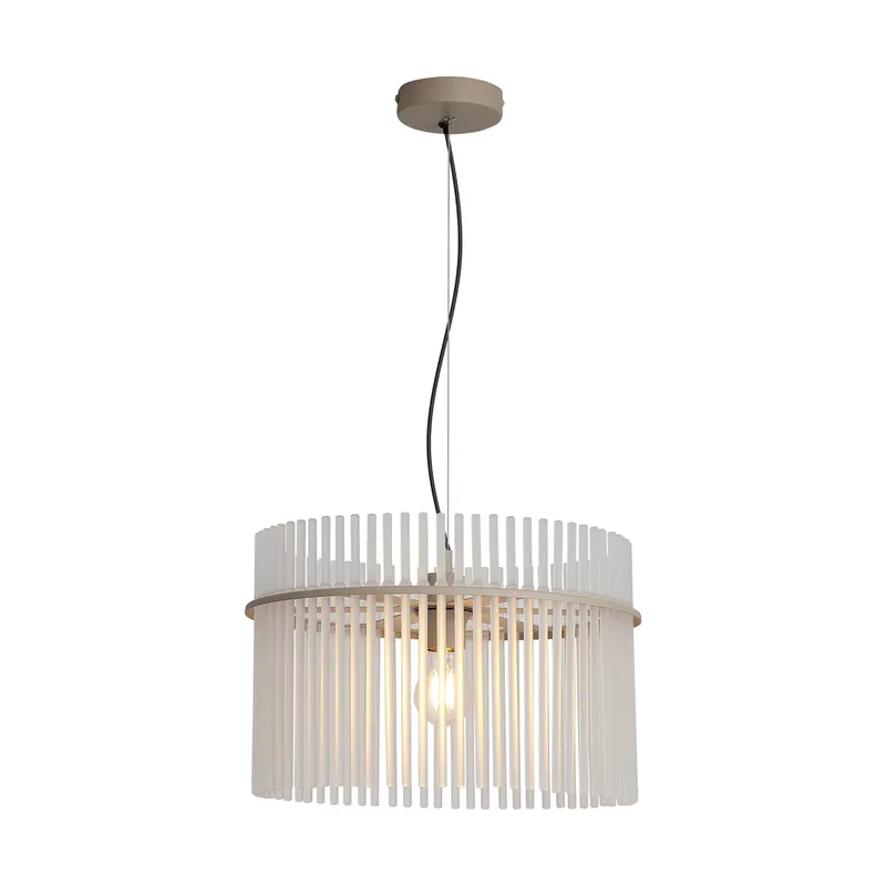 Hanglamp Swizzle Ø 40 cm beige de Searchlight – photo produit