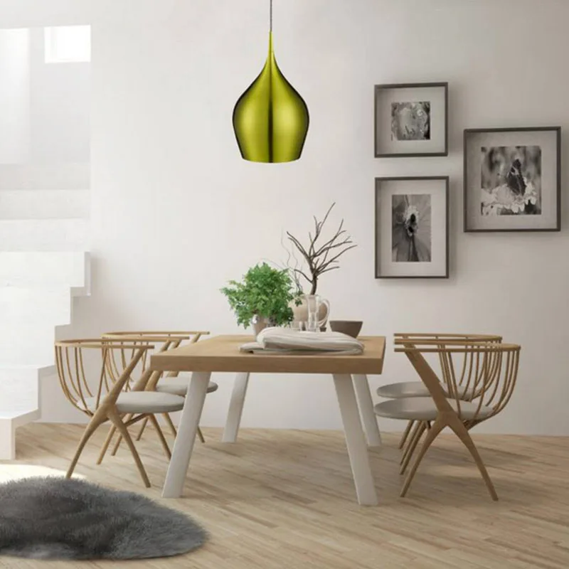 Hanglamp Vibrant in mooi de Searchlight en Vert – photo produit
