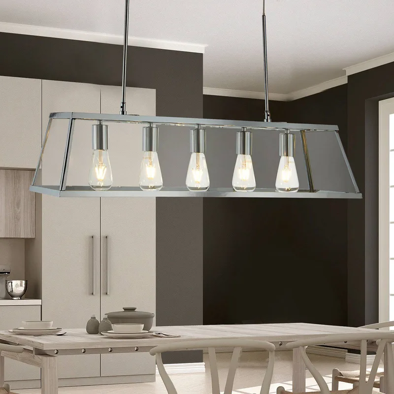 Hanglamp Voyager in 5-lamps fra Searchlight i Krom – produktbillede
