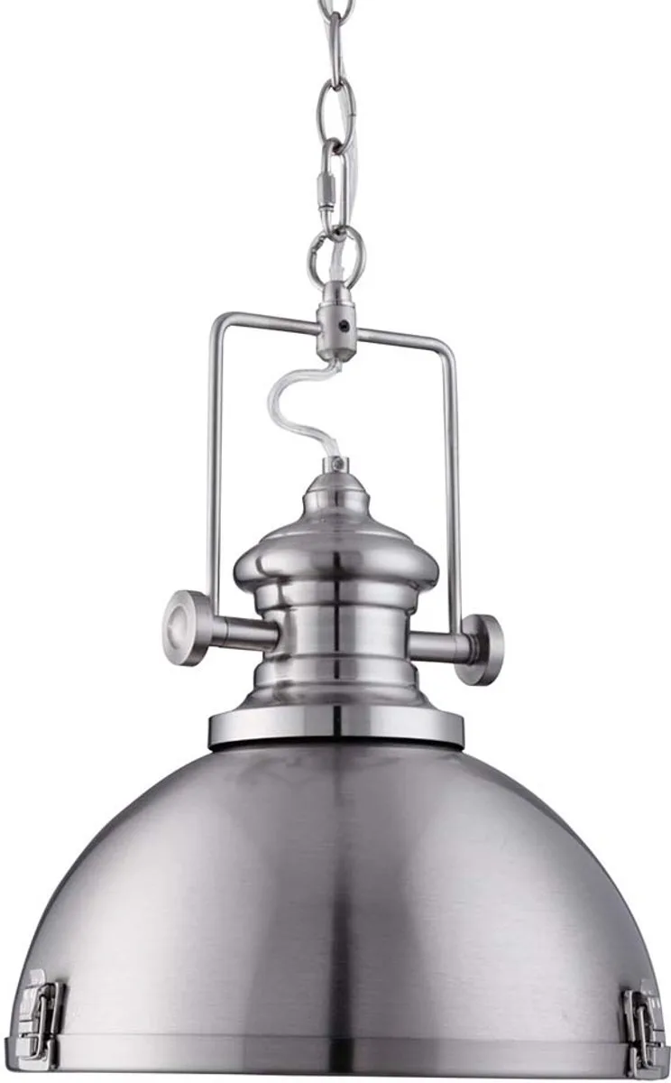 INDUSTRIAL PENDANT - Hanglamp - 31cm - Matstaal by Searchlight in Chrome – product photo