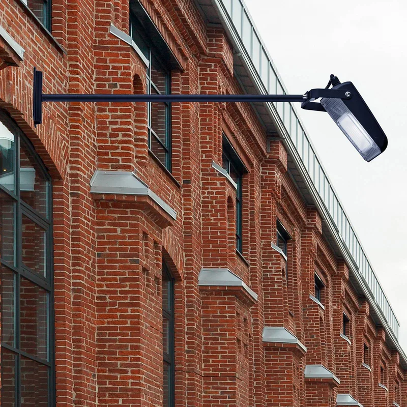LED buitenwandlamp Pub met lange arm, IP65 de Searchlight en Noir, Helder – photo produit
