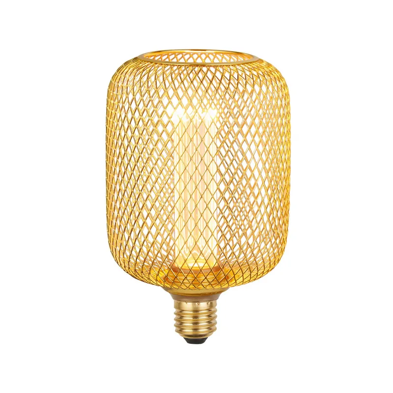 LED lamp E27 Mesh 3,5W 1.800K de Searchlight en Or – photo produit