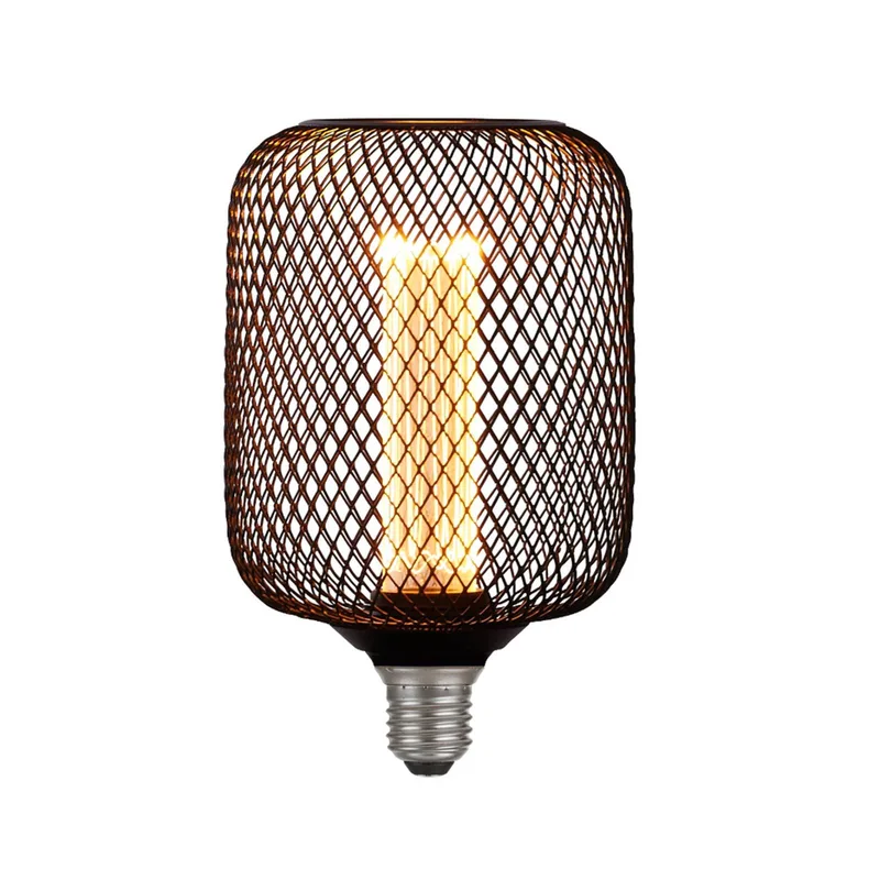 LED lamp E27 Mesh 3,5W 1.800K de Searchlight en Noir – photo produit