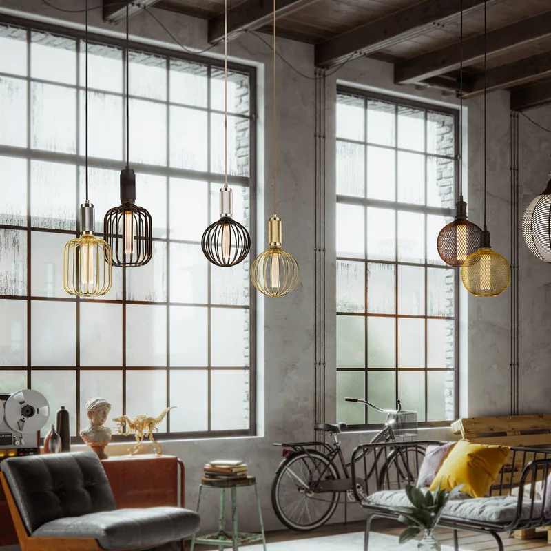 LED lamp Globe, E27, 3,5 W, 1.800 K, dimbaar van Searchlight in Goud – productfoto