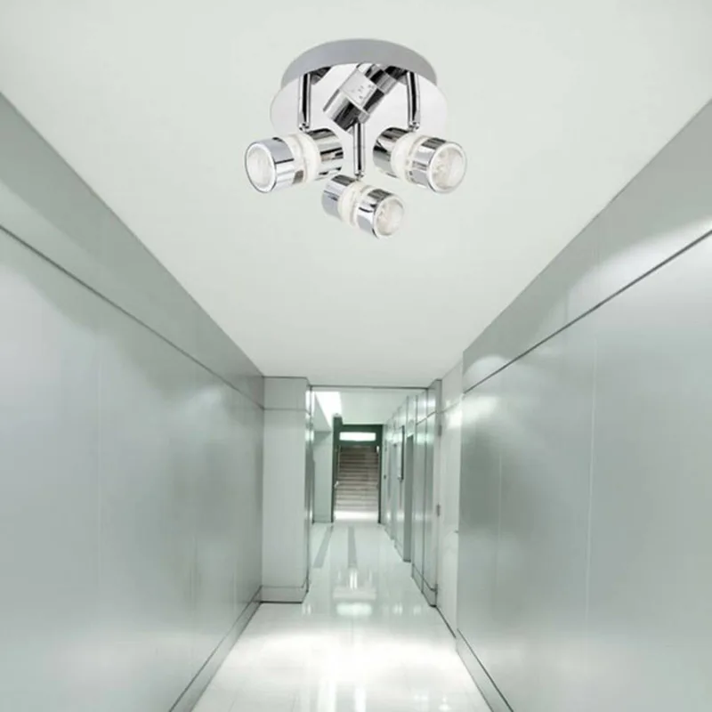 LED plafondlamp Bubbles, IP44, 3-lamps fra Searchlight i Krom – produktbillede