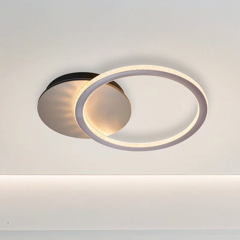 LED plafondlamp Specs, crèmekleurig, lengte 45 cm, ijzer/acryl fra Searchlight i Creme, Hvid, Gennemsigtig – produktbillede