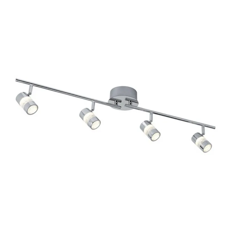 LED plafondspot Bubbles, IP44, 4-lamps von Searchlight in Chrom – Produktfoto