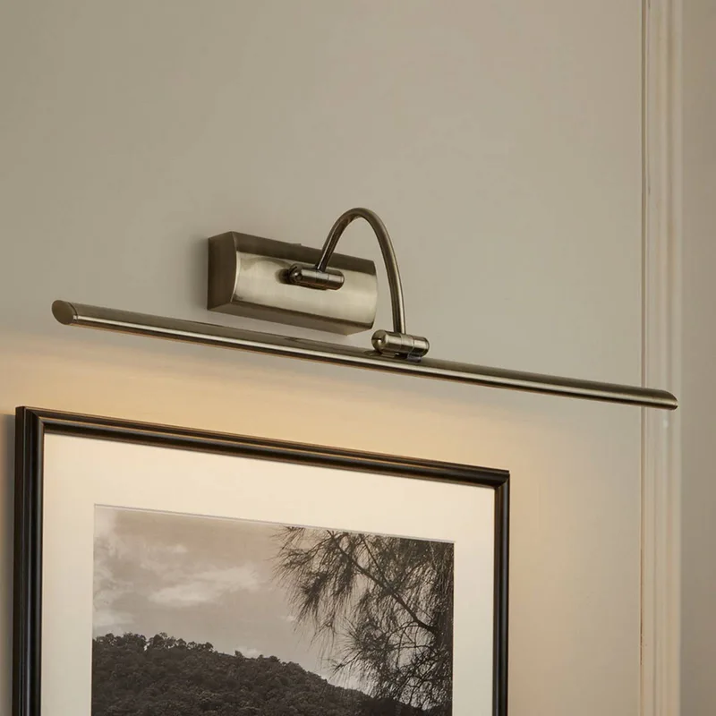 LED schilderijverlichting Head regelbar, 64 cm by Searchlight in Oud-messing – product photo