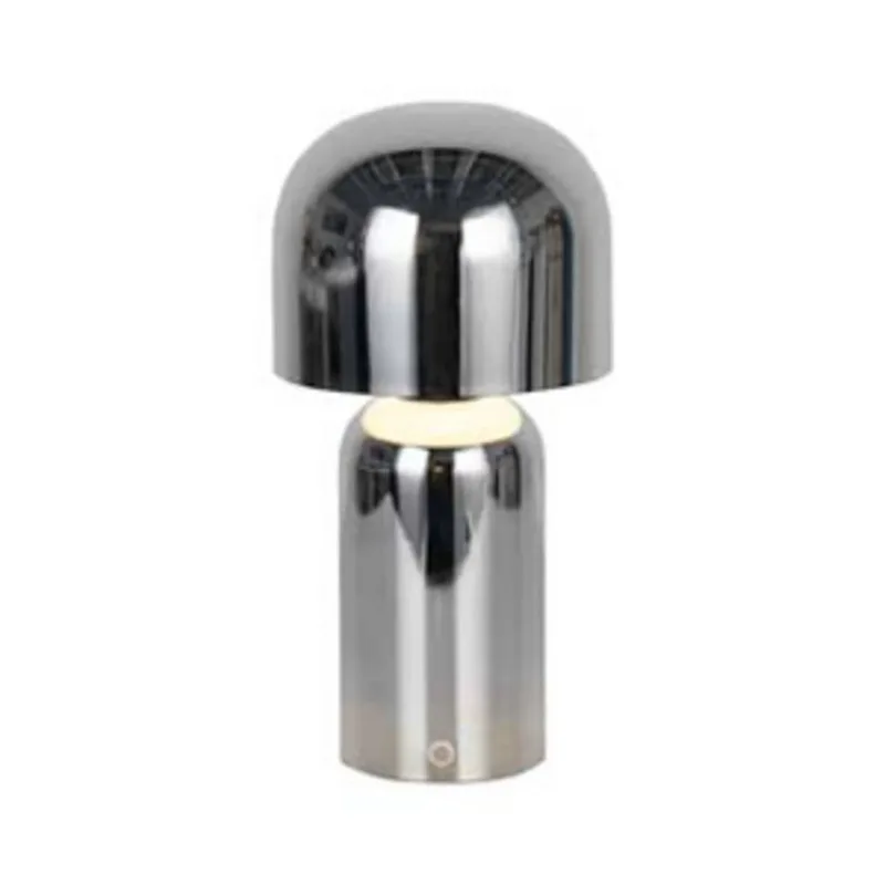 LED tafellamp Niko, chroomkleurig, hoogte 26 cm, metaal de Searchlight en Chrome – photo produit
