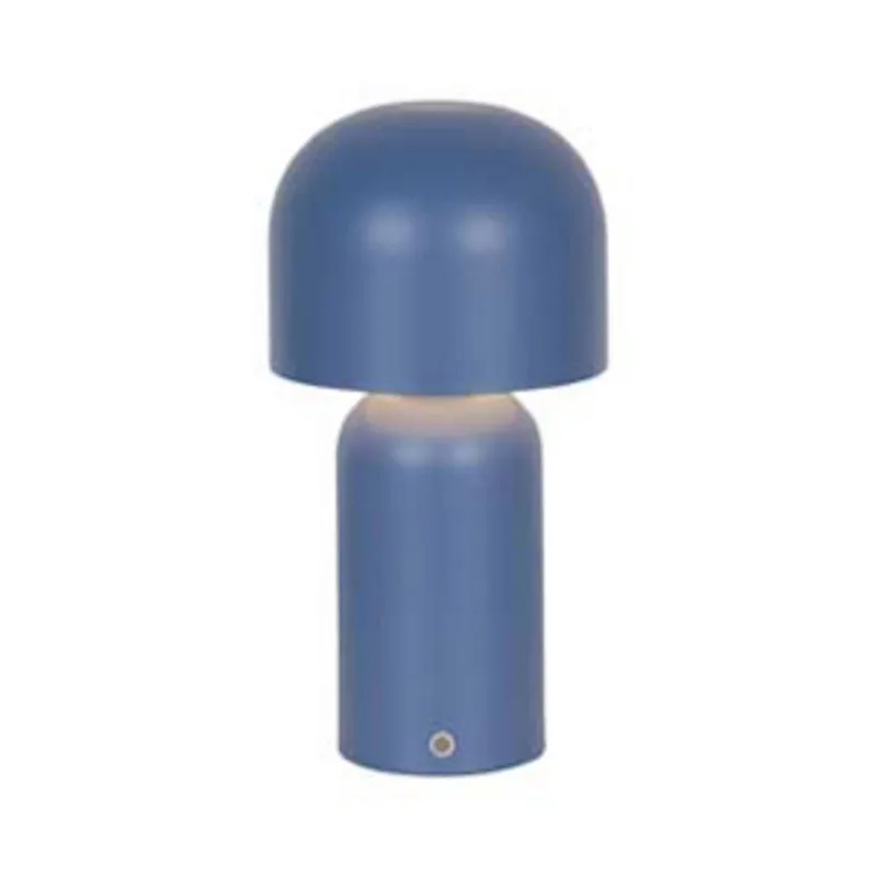 LED tafellamp Niko, Hoogte 26 cm, metaal dimbaar fra Searchlight i Blå – produktbillede