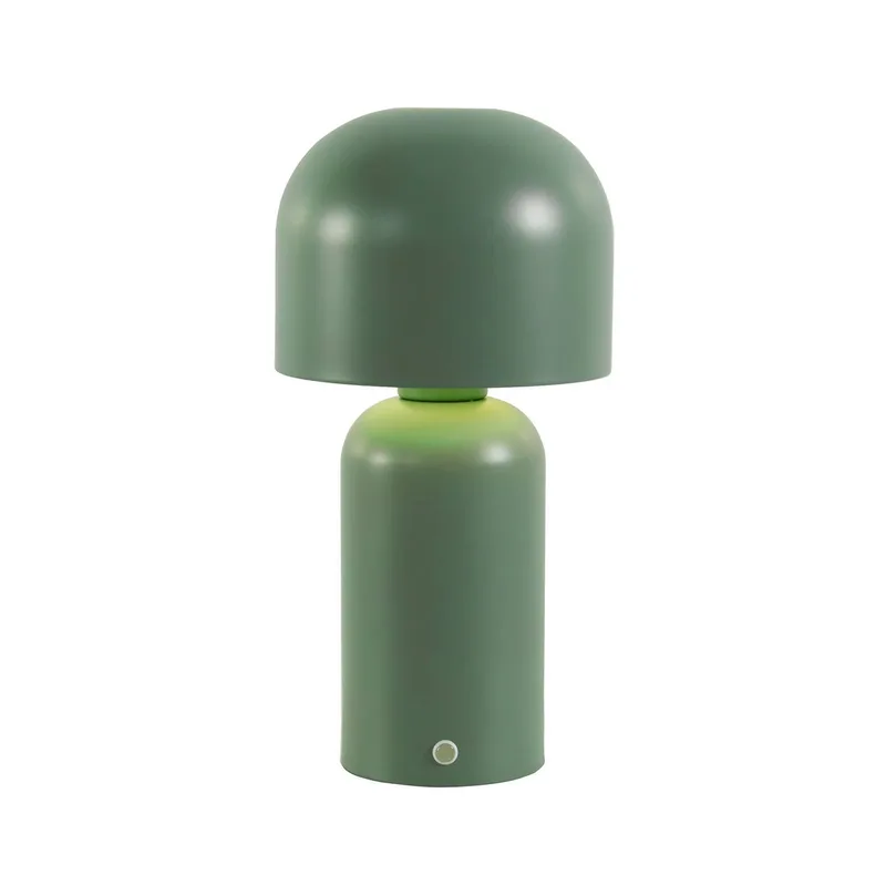 LED tafellamp Niko, Hoogte 26 cm, metaal dimbaar fra Searchlight i Olijfgroen – produktbillede