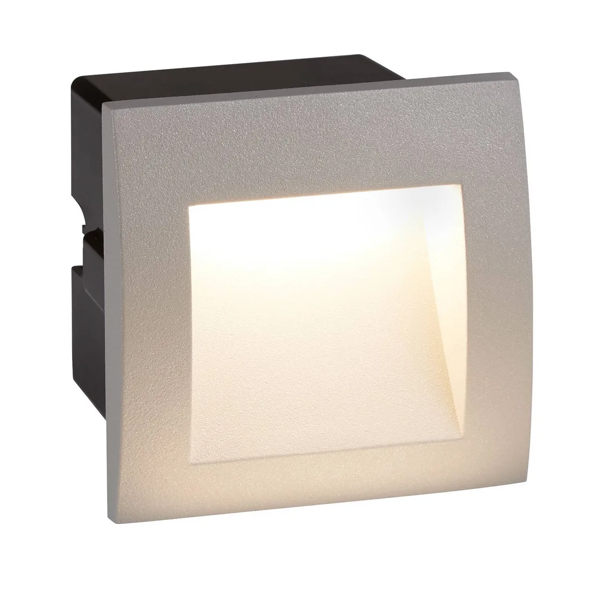 LED wand inbouwlamp Ankle, IP65, aluminium, grijs från Searchlight i Grå, Opaal – produktbild