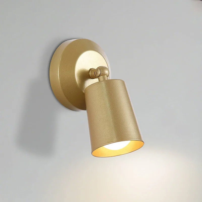 LED wandlamp op batterijen CONE, goudkleurig, breedte 10 cm, metaal fra Searchlight i Guld – produktbillede
