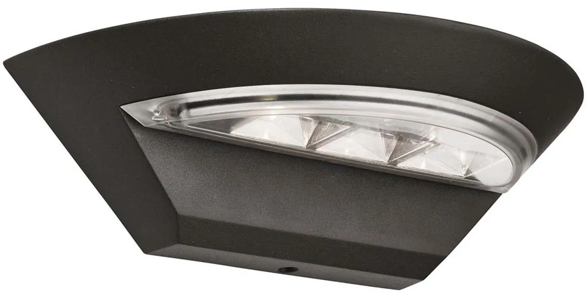 LED wandspot licht aluminium buiten veranda terras binnenplaats pad verlichting de Searchlight en Gris – photo produit