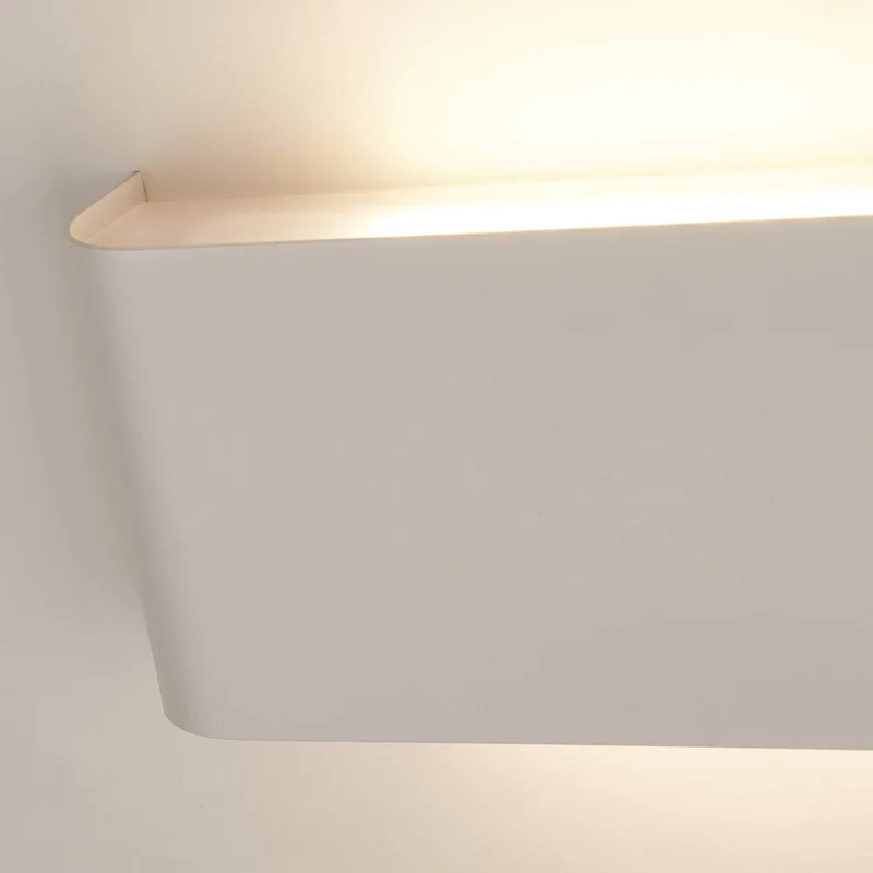 Match Box LED wandlamp, metaal, omhoog/omlaag, 18 cm by Searchlight in White – product photo
