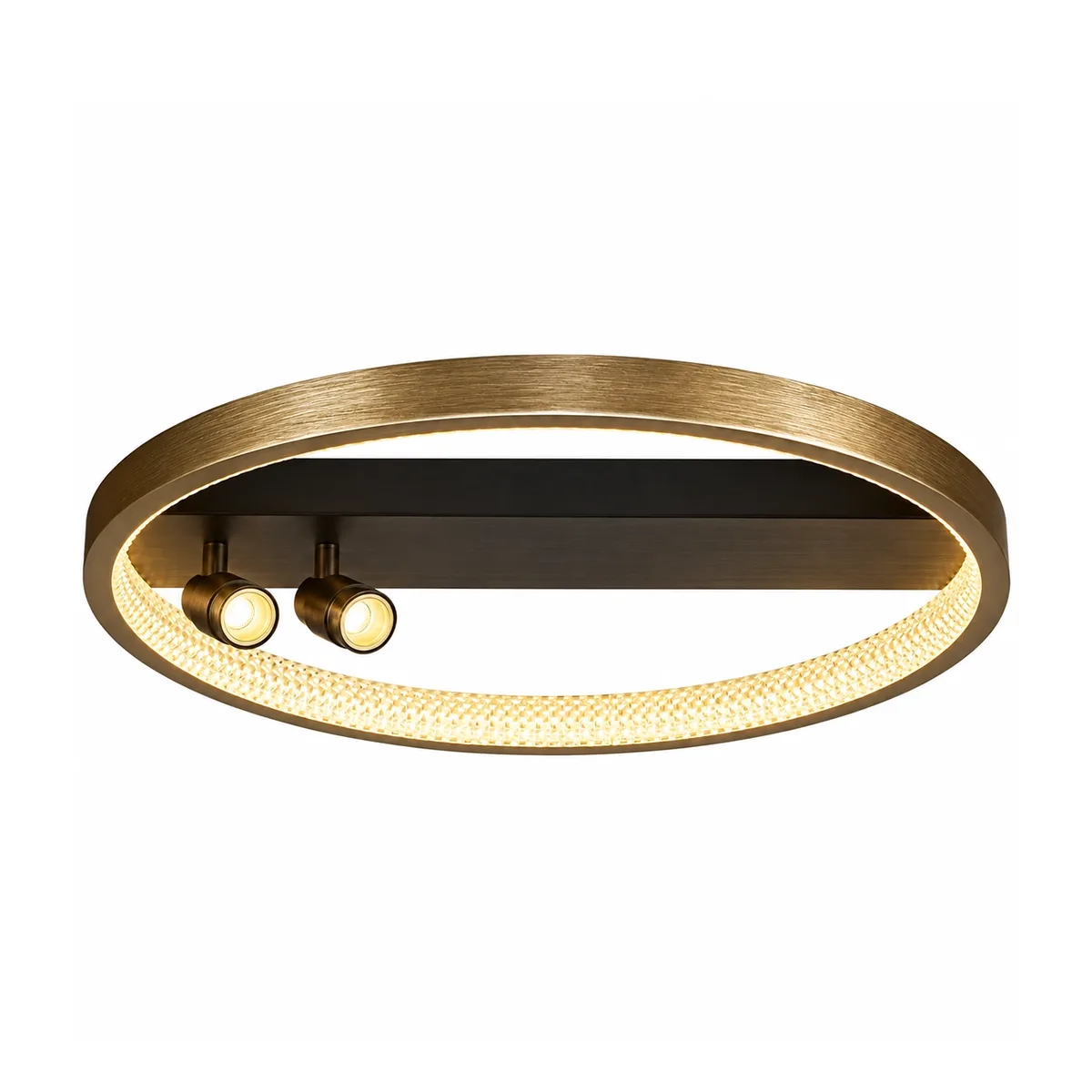 Plafondlamp Grace Ø 50 cm zwart goud de Searchlight – photo produit