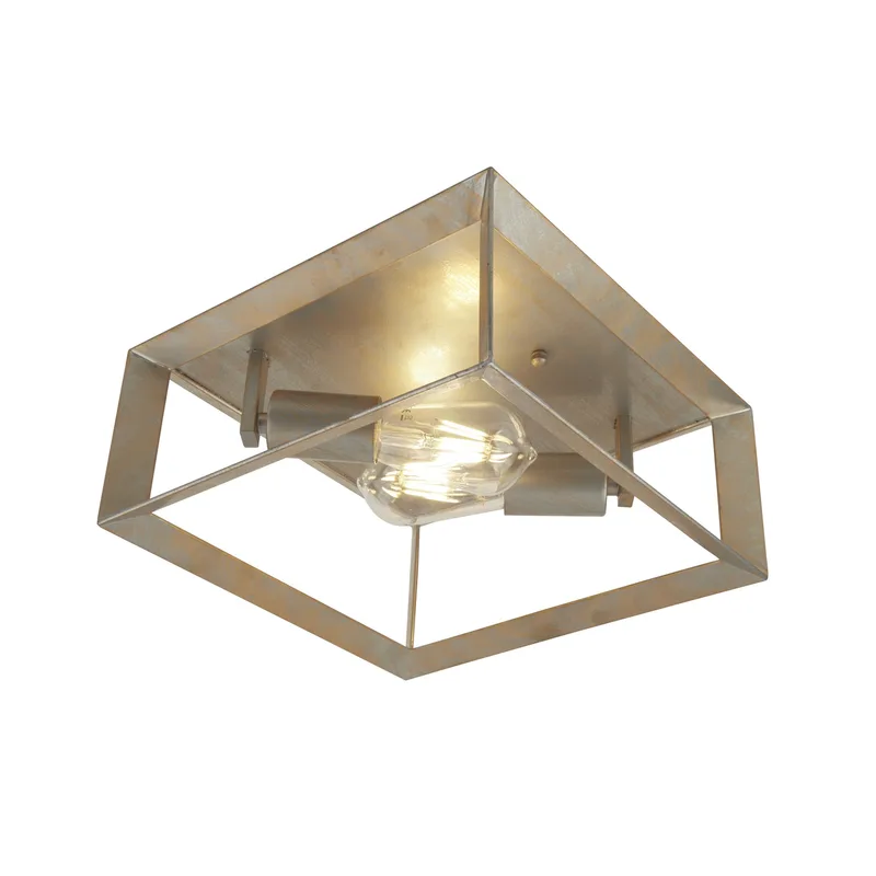 Plafondlamp Heaton B 30 cm zilver goud de Searchlight – photo produit