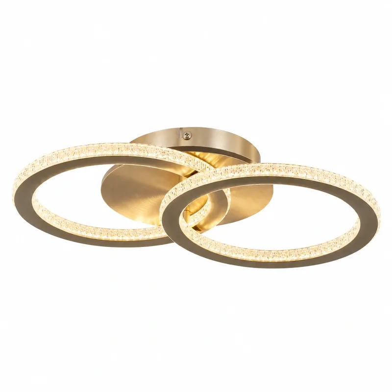 Plafondlamp Specs L 42,5 cm champagne de Searchlight – photo produit