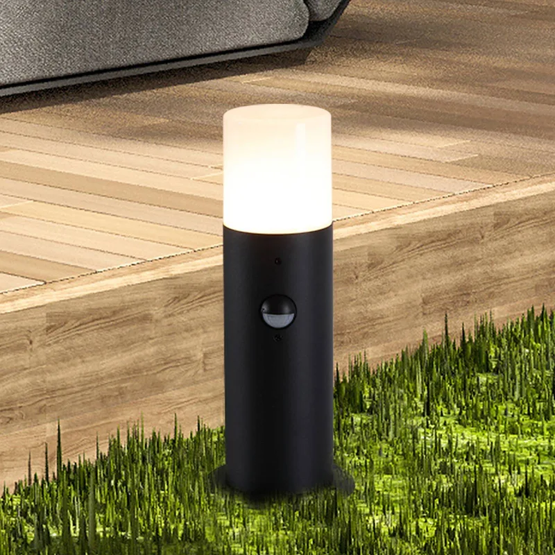 Sokkellamp Cannes, hoogte 30 cm, zwart, metaal, sensor de Searchlight en Noir, Blanc – photo produit