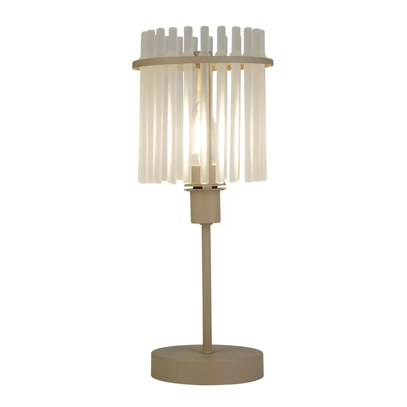 Tafellamp Swizzle H 38 cm beige de Searchlight – photo produit