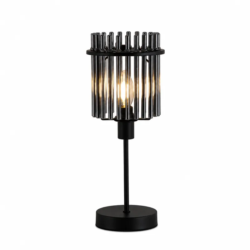 Tafellamp Swizzle H 38 cm zwart by Searchlight – product photo