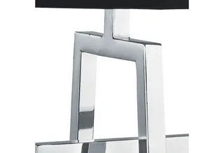 Tischleuchte York Tischleuchte - Chromsockel & schwarzer Schirm, ohne Leuchtmittel by Searchlight in Grey, Black – product photo 4 of 5
