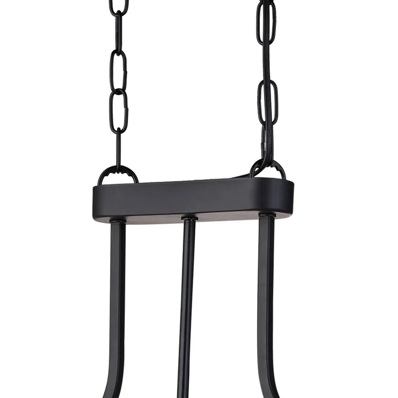 Victoria hanglamp, kristalglas, 78 cm, E27 de Searchlight en Noir – photo produit
