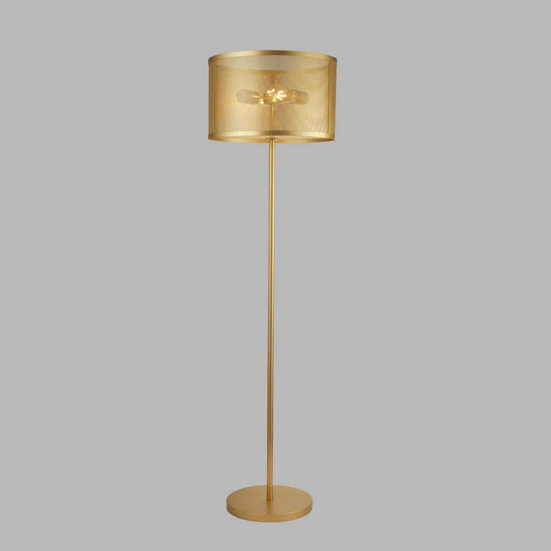 Vloerlamp Fishnet, goud de Searchlight en Mat goud – photo produit