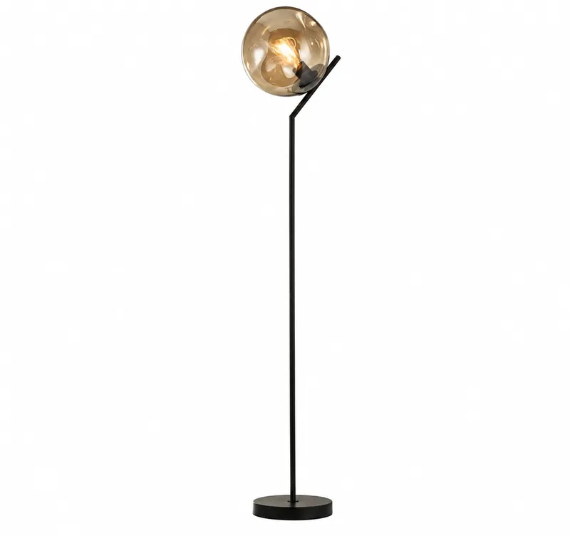 Vloerlamp Punch H 150 cm fra Searchlight i Sort – produktbillede