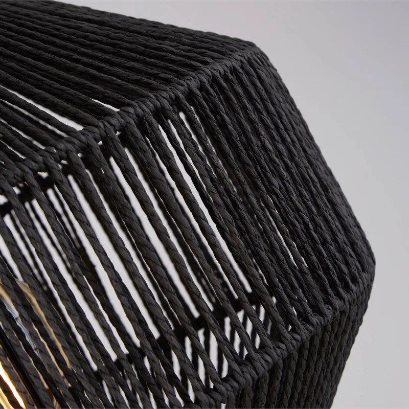 Vloerlamp Wicker de Searchlight en Noir – photo produit
