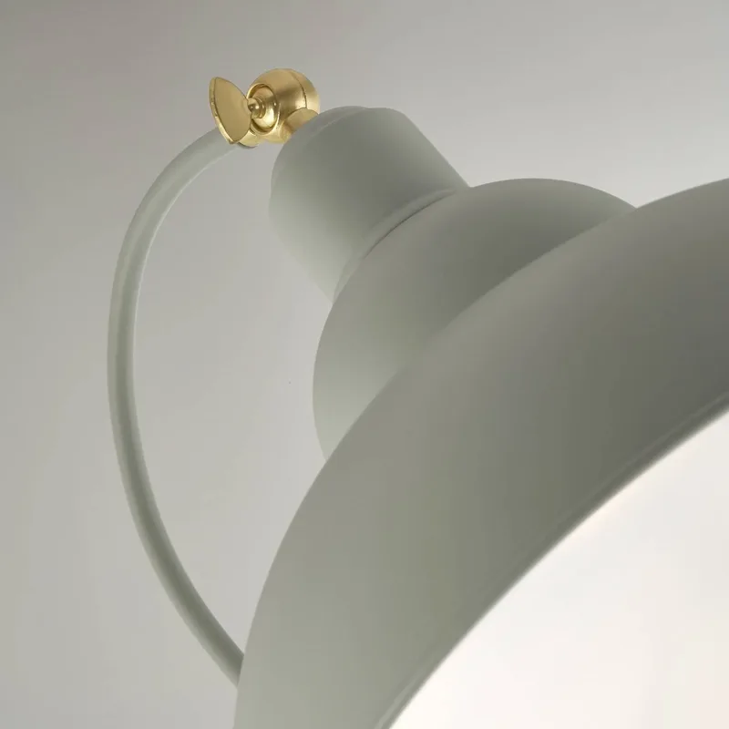 Vloerlamp Yosra, metaal, 166 cm, E27 de Searchlight en Taupe – photo produit