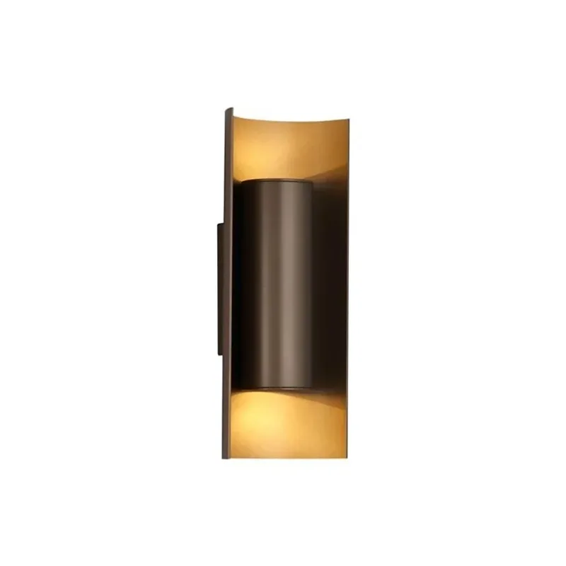 Wandlamp Roll 25,4 cm bruin gespoten de Searchlight – photo produit