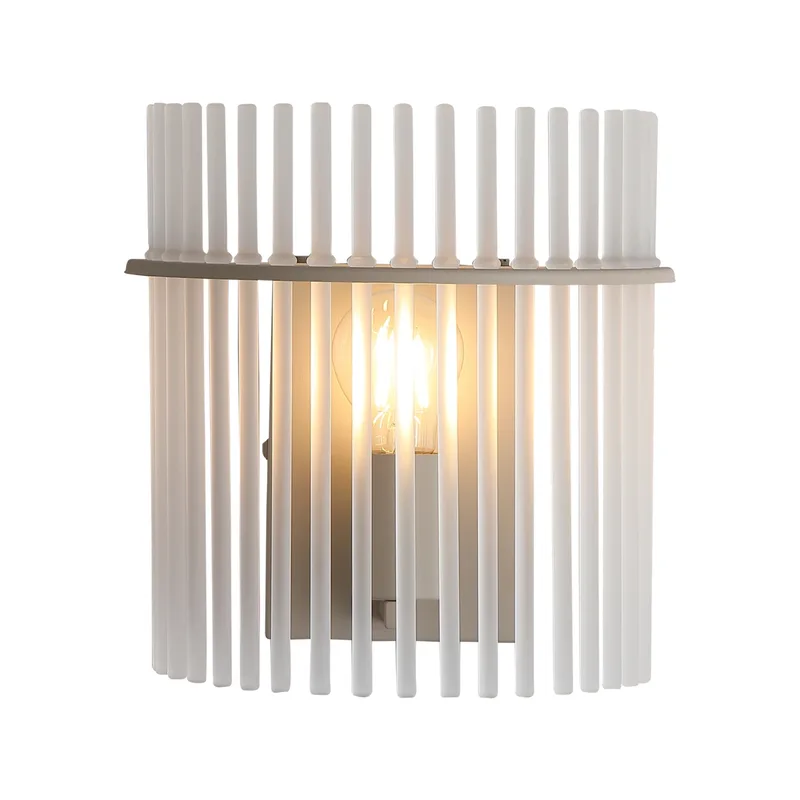 Wandlamp Swizzle H 26 cm beige de Searchlight – photo produit