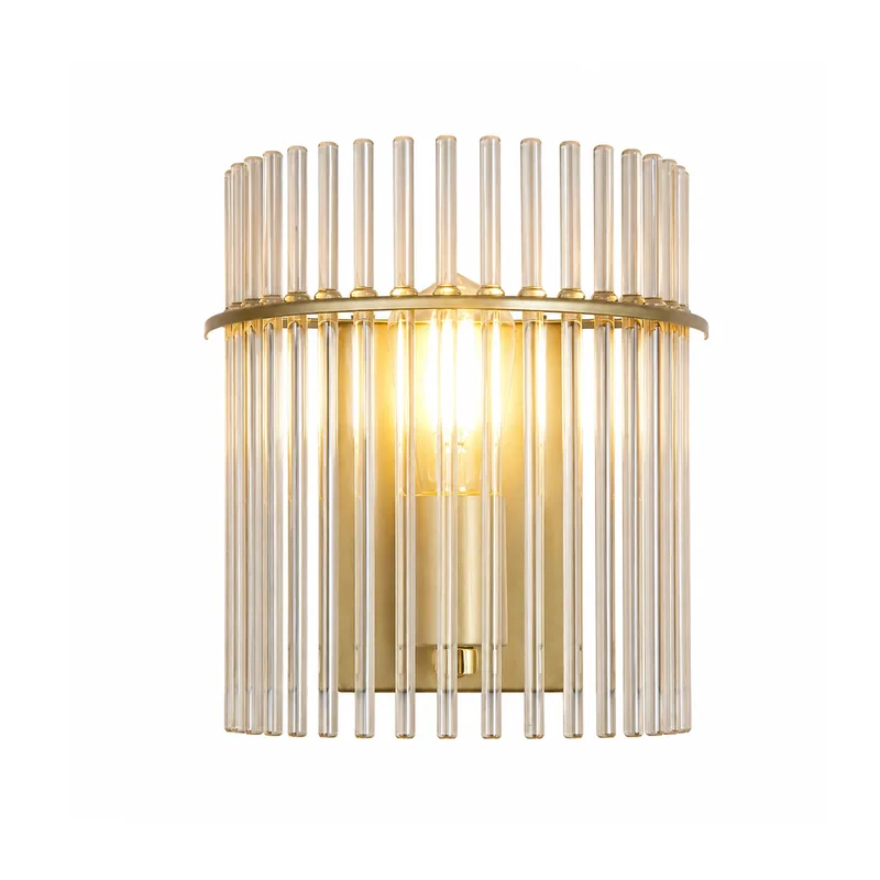 Wandlamp Swizzle H 26 cm mat goud de Searchlight – photo produit