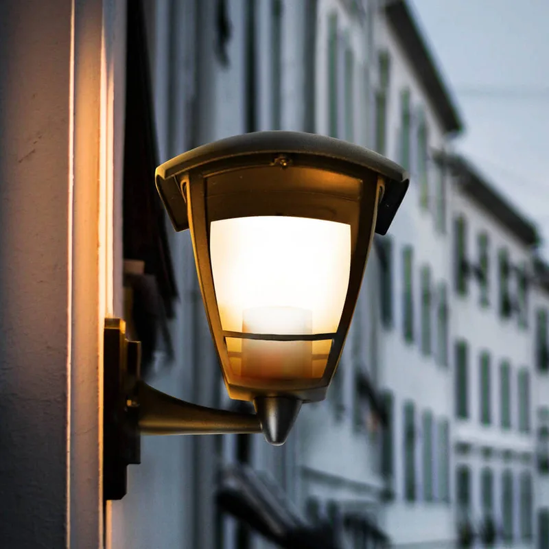 buitenwandlamp Antique up, aluminium, E27 de Segula en Noir – photo produit