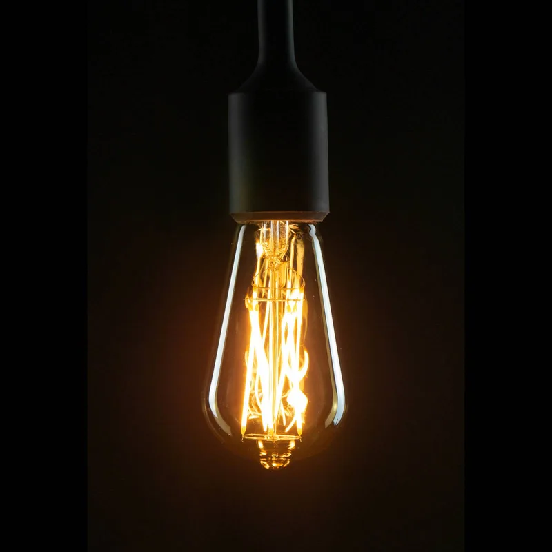 LED lamp E27 ST64 5W 2.200K goud/goud dimbaar van Segula – productfoto