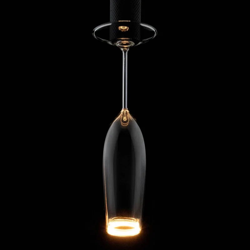 LED lamp Floating Champagne, E27, 4 W 922 dimbaar von Segula in Helder, Gold – Produktfoto