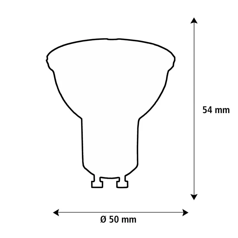 LED-pære GU10 6W Reflektor dæmpbar 10° Ra90 fra Segula i Hvid – produktbillede