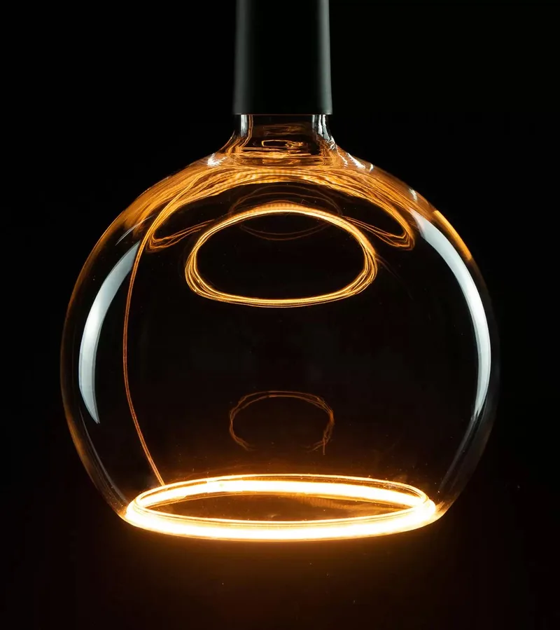 LED svævende kugle G125 E27 4W guld 922 dæmpbar fra Segula – produktbillede