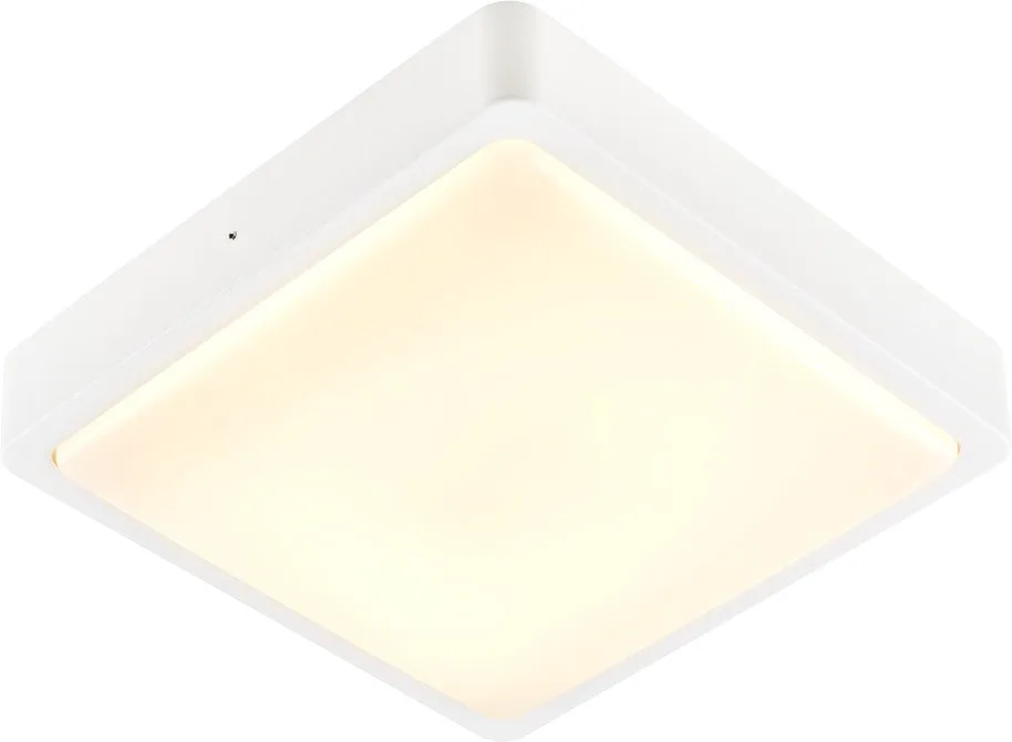 AINOS SQUARE SENSOR, Outdoor LED Wand- und Deckenaufbauleuchte weiß CCT switch 3000K - Stand-, Wand- und Deckenleuchten (Outdoor) by SLV – product photo