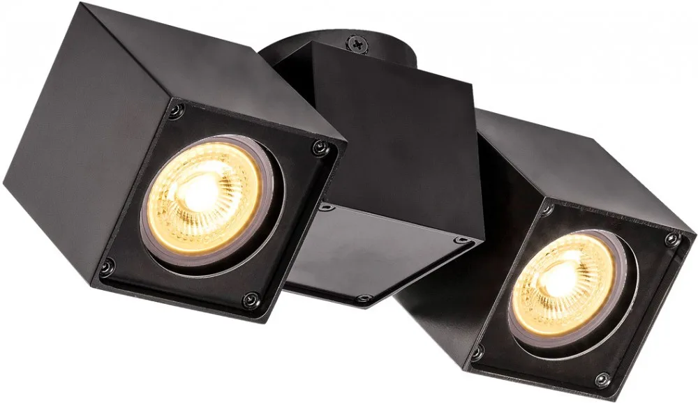 ALTRA DICE CW, Indoor Wand- & Deckenaufbauleuchte, QPAR51, 2x, schwarz - Wand- und Deckenleuchten de SLV – photo produit