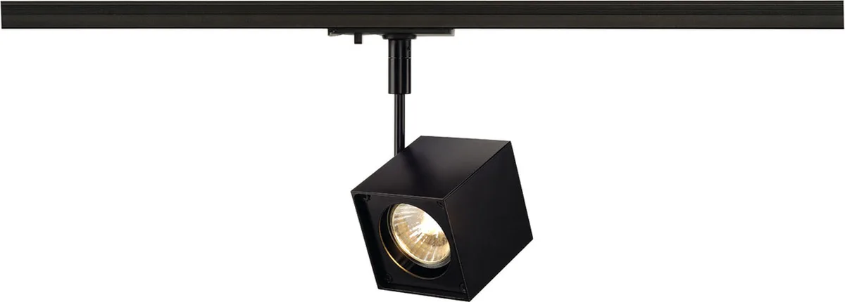 ALTRA DICE Spot, eckig, schwarz, GU10, max. 50W, inkl. 1P.-Adapter - Leuchten mit 1 Phasen Adapter von SLV – Produktfoto