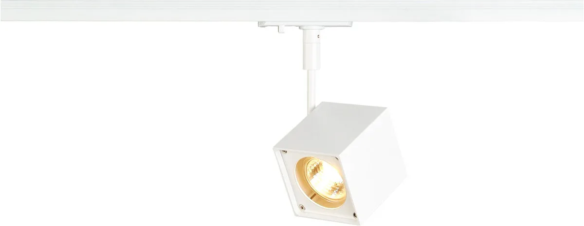 ALTRA DICE Spot, eckig, weiss, GU10, max. 50W, inkl. 1P.-Adapter - Leuchten mit 1 Phasen Adapter von SLV – Produktfoto