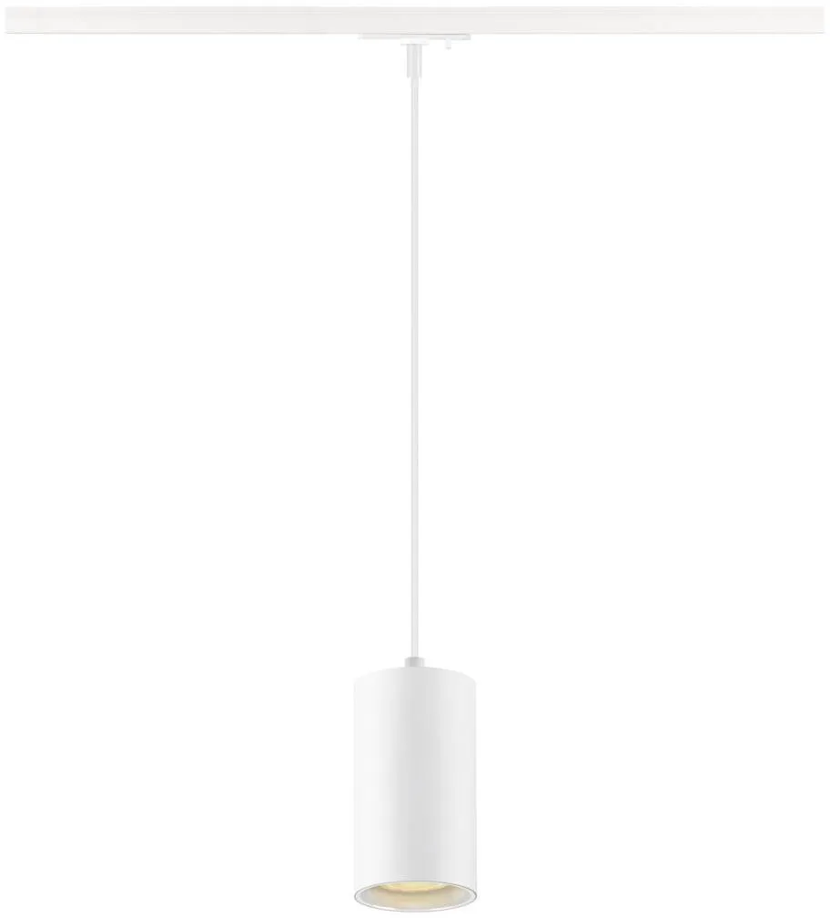 ASTO TUBE, 1~ Pendelleuchte, GU10, Pendellänge 250 cm, 1 x max. 10 W, weiß - Leuchten mit 1 Phasen Adapter de SLV – photo produit