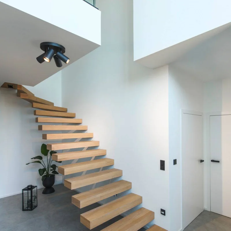 Asto Tube loftspot GU10 4 lyskilder rund sort fra SLV i Sort – produktbillede