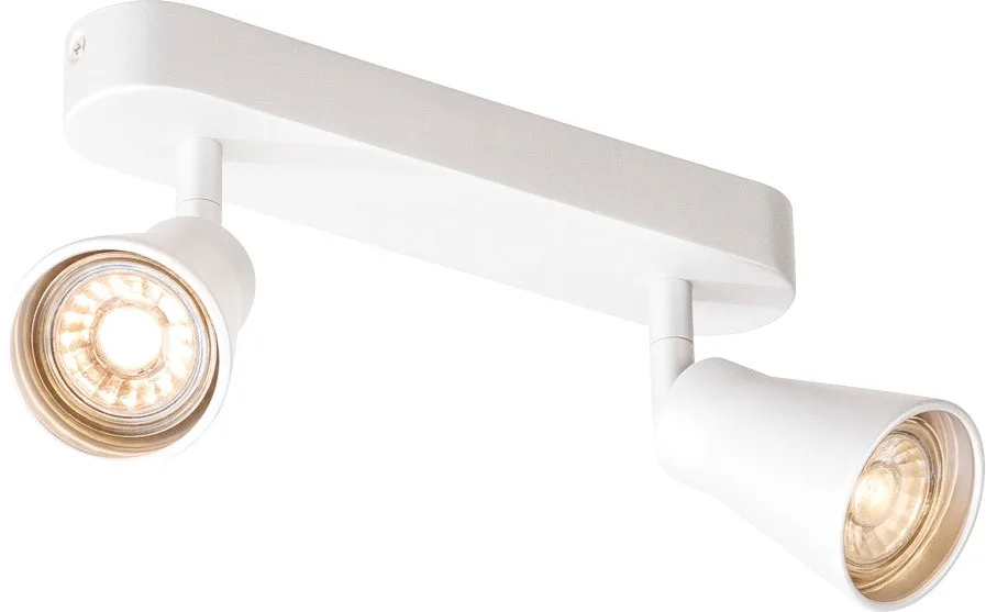 AVO CW Double, Indoor Wand- und Deckenaufbauleuchte, QPAR51, weiß - Wand- und Deckenleuchten van SLV – productfoto