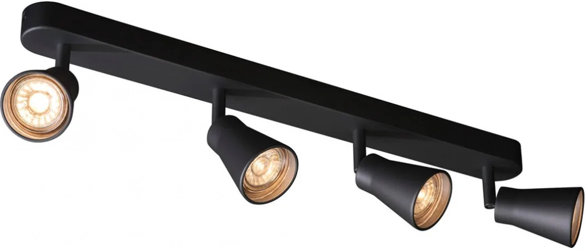 AVO CW Quad, Indoor Wand- und Deckenaufbauleuchte, QPAR51, schwarz - Wand- und Deckenleuchten de SLV – photo produit